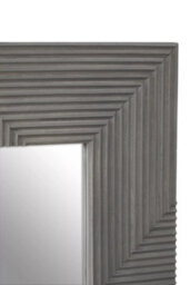 Orsina Suar Wall Mirror, Grey, Wood, Wood - thumbnail 8
