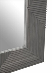 Orsina Suar Wall Mirror, Grey, Wood, Wood - thumbnail 6