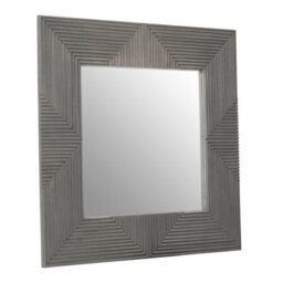 Orsina Suar Wall Mirror, Grey, Wood, Wood - thumbnail 3
