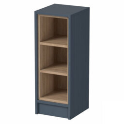 Affine Freestanding Open Shelf Unit Storage Cabinet Blue Bathroom Furniture 300mm - thumbnail 3