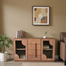 Buttercup Farm Indus Extra Large Sideboard - Solid Wooden - L40 X W150 X H85 Cm - Brown - thumbnail 4