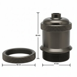 E27 Metal Lamp Holder Durable Screw Bulb Socket For  For Chandeliers, Ceiling Lamps, Wall Lamps,pendant Lamps,lighting - thumbnail 2