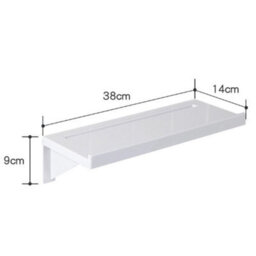 Plastic Shower Shelf Bathroom Caddy Rack Wall Storage Organiser - thumbnail 2