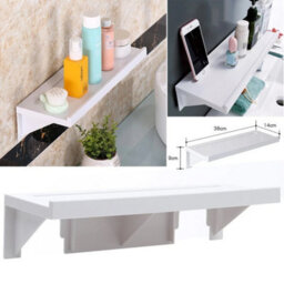 Plastic Shower Shelf Bathroom Caddy Rack Wall Storage Organiser - thumbnail 4
