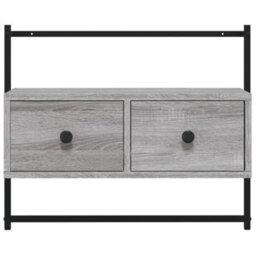 Berkfield Tv Cabinet Wall-Mounted Grey Sonoma 60.5X30X51 Cm Engineered Wood - thumbnail 6