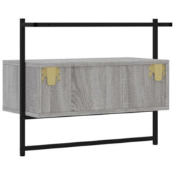 Berkfield Tv Cabinet Wall-Mounted Grey Sonoma 60.5X30X51 Cm Engineered Wood - thumbnail 7