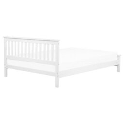 Beliani Bed Pine Wood Mayenne 160 X 200 Cm (Eu King Size) White - thumbnail 5