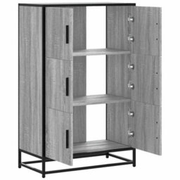 Berkfield Highboard Grey Sonoma 68X35X106.5 Cm Engineered Wood And Metal - thumbnail 7