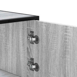 Berkfield Highboard Grey Sonoma 68X35X106.5 Cm Engineered Wood And Metal - thumbnail 8
