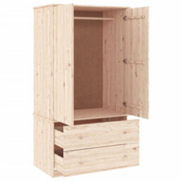 Walplus Wardrobe Alta 90X55X170 Cm Solid Wood Pine - thumbnail 3