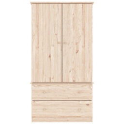 Walplus Wardrobe Alta 90X55X170 Cm Solid Wood Pine - thumbnail 4
