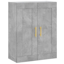 Berkfield Elegant Highboard Concrete Grey 69.5X34X180 Cm Engineered Wood - thumbnail 5