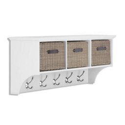 Statement Furniture Tetbury 3 Brown Faux Rattan And Cream Cushion Hallway Set -White - thumbnail 6