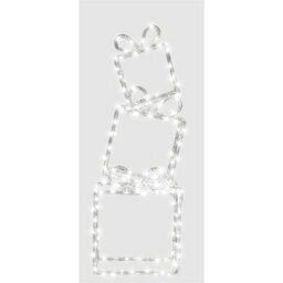 Indoor Outdoor Pre-Lit Christmas Present Stack Light Decoration With 190 Leds, 5M Lead, Ground Stakes & Timer - H73 X W26 X D11Cm - thumbnail 2