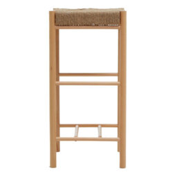 Orsina Comfortable Natural Wood Bar Stool, Intricately Handwoven  Counter Stool, Easy To Maintain Lounge Stool - thumbnail 9