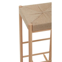 Orsina Comfortable Natural Wood Bar Stool, Intricately Handwoven  Counter Stool, Easy To Maintain Lounge Stool - thumbnail 5