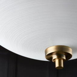 Anson Lighting Ellscott 3Lt Flush Light Finished In Antique Brass Plate - thumbnail 4