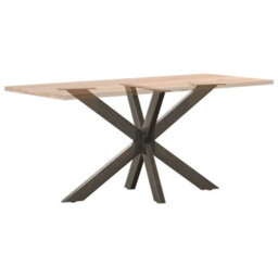 Berkfield Dining Table Leg Spider Shape Black 120X68X(72-73) Cm Steel - thumbnail 6