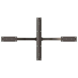 Berkfield Dining Table Leg Spider Shape Black 120X68X(72-73) Cm Steel - thumbnail 5