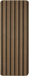 eXtreme Dandy By William Armes, Ios Stripe Indoor Washable Extra Long Runner, Chocolate, 240 X 67Cm - thumbnail 1