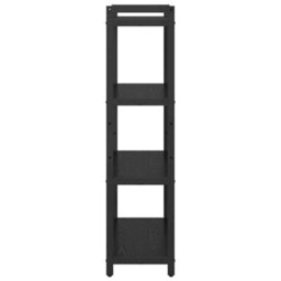 Berkfield Bookcase Black Oak 80 X 30 X 118 Cm Engineered Wood - thumbnail 6