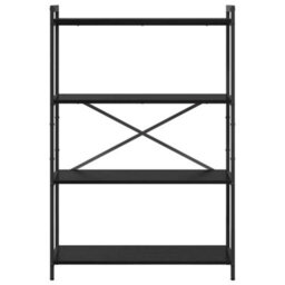 Berkfield Bookcase Black Oak 80 X 30 X 118 Cm Engineered Wood - thumbnail 5