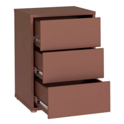 Furniture To Go Alice Springs Bedside Cabinet With 3 Drawers Push-To-Open In Terracotta - thumbnail 5