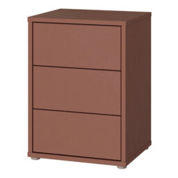 Furniture To Go Alice Springs Bedside Cabinet With 3 Drawers Push-To-Open In Terracotta - thumbnail 4