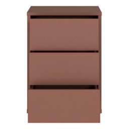 Furniture To Go Alice Springs Bedside Cabinet With 3 Drawers Push-To-Open In Terracotta - thumbnail 6