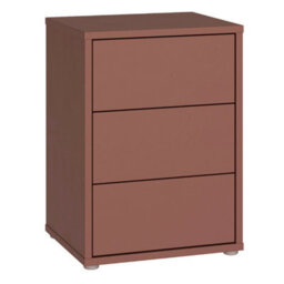 Furniture To Go Alice Springs Bedside Cabinet With 3 Drawers Push-To-Open In Terracotta - thumbnail 2