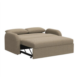 Noma 2-Seater Boucle Sofa Bed - Modern Pull-Out Bed With Cushions For Living Room / Guest Room - Bed: 149Cm (W) 190Cm (L) - Taupe - thumbnail 8