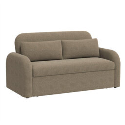 Noma 2-Seater Boucle Sofa Bed - Modern Pull-Out Bed With Cushions For Living Room / Guest Room - Bed: 149Cm (W) 190Cm (L) - Taupe - thumbnail 6