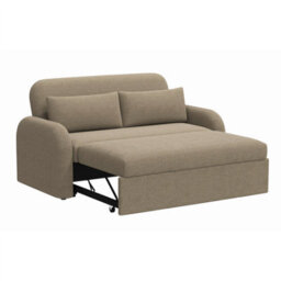 Noma 2-Seater Boucle Sofa Bed - Modern Pull-Out Bed With Cushions For Living Room / Guest Room - Bed: 149Cm (W) 190Cm (L) - Taupe - thumbnail 7