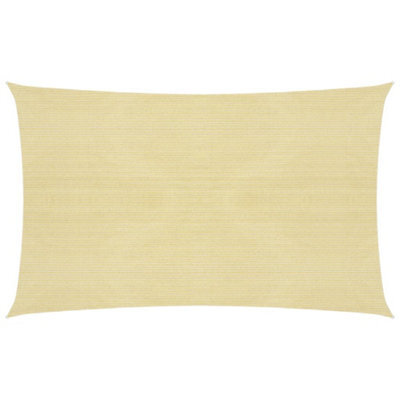 Berkfield Sunshade Sail 160 G/m2 Beige 3X5 M Hdpe - image 1