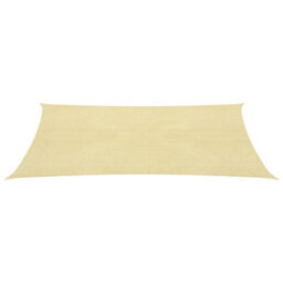 Berkfield Sunshade Sail 160 G/m2 Beige 3X5 M Hdpe - thumbnail 2