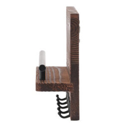 Thehotsale Wall Mounted Key Holder For Wall Decorative With 5 Key Hooks And Shelf, Rustic Home Decor In Brown - thumbnail 4