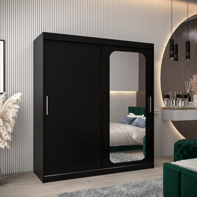 Arte Uppsala T2 Sliding Door Wardrobe 180Cm In White - Bright, Mirrored Storage For Contemporary Living - image 1