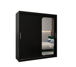 Arte Uppsala T2 Sliding Door Wardrobe 180Cm In White - Bright, Mirrored Storage For Contemporary Living - thumbnail 2
