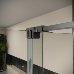 UK Homeliving Uk Home Living Avalon Designer 8mm Minimal Frame Sliding Door 1700mm Gunmetal - thumbnail 3