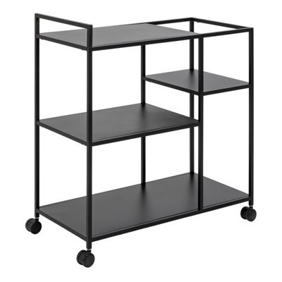 Furniture To Go Newcastle Serving Trolley In Matt Black - image 1