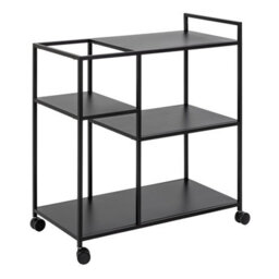 Furniture To Go Newcastle Serving Trolley In Matt Black - thumbnail 3