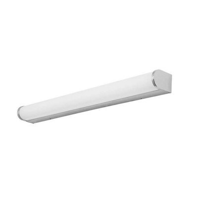 Luminosa Lighting Luminosa Lungo Bathroom Led Flush Wall Light Chrome 1365Lm 3000K Ip44
