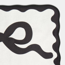 Ohs Bow Velvet Bath Mat Soft Absorbent Shower Rug - thumbnail 4