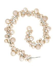 Werchristmas Latte Christmas Bauble Garland 9 Ft Decoration - thumbnail 1