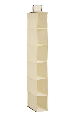 Orsina 6 Section Cream Hanging Shoe Organiser - image 1