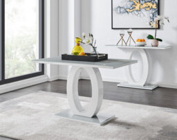 Furniturebox Uk Giovani 4 Grey Dining Table & 4 Green Belgravia Chairs - thumbnail 2
