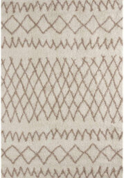 The Rugs Moroccan Shaggy Rugs And Runners Soft Fluffy Tribal Design High Pile Ivory And Beigeliving Room Kitchen Hallway 930 - thumbnail 2