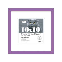 "10X10"" Purple Picture Frame - 10X10"" Square Frame With 8X8"" Mount For 10X10""/8X8"" Pictures Art Deco Style Gallery Wall, 1 Pack" - thumbnail 1