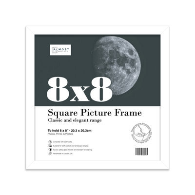 8X8 White Picture Frame (20.3 X 20.3Cm) Poster, Photo, Artwork, Gallery Wall Or Print - image 1