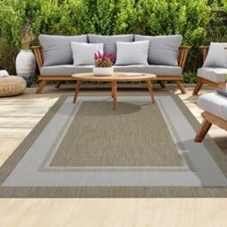 Homeart Outdoor Rugs Easy Cleaning Area Rugs For Balcony,garden,picnic,uv Weather Resistant  Beige Cream, 80 X 150 Cm